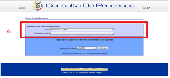 Evaluable Mexico volumen consulta de procesos - Bogotá
